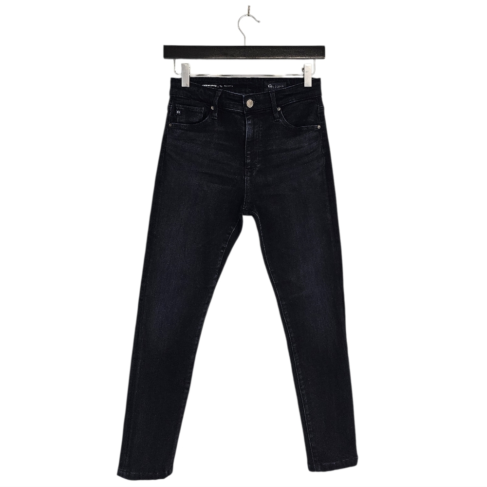 AG Adriano Goldschmied Farrah Ankle High Rise Skinny Dark Blue Jeans 27 Preowned